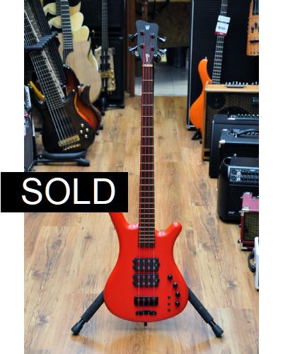Warwick Corvette $$ 4 SE RED NEON